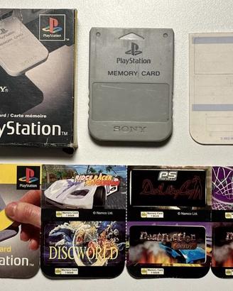 Sony Plasystation 1 memeory card originale + ades