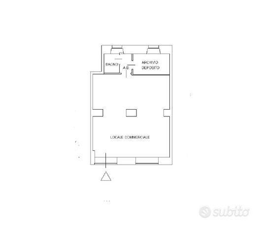 Pzza S. Benedetto mq 80 locale con 2 vetrine