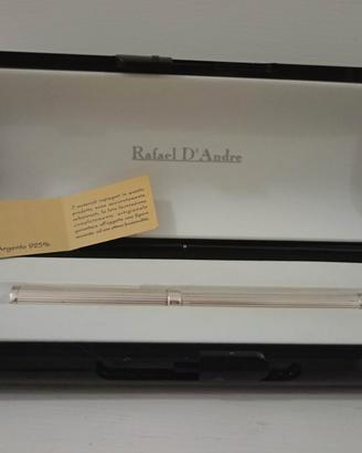 penna stilografica vintage in argento 925%