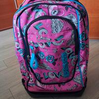 Zeven cartella zaino scuola trolley staccabile