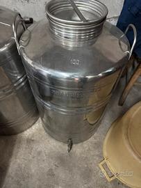 Bidoni acciaio inox 100 litri