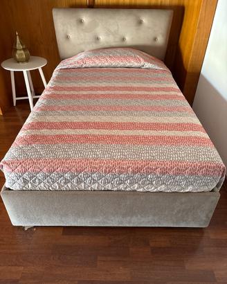 Letto 1 piazza e mezza con contenitore