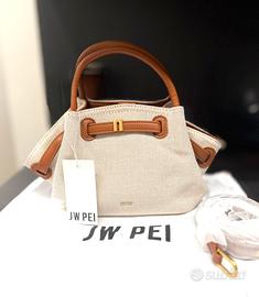 Borsa Jw pei Hana tela marrone nuova