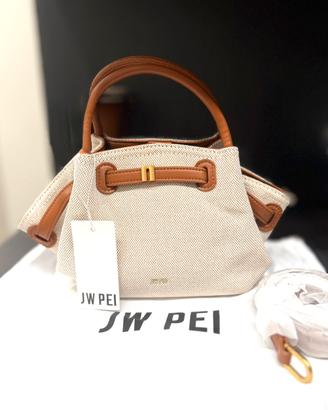 Borsa Jw pei Hana tela marrone nuova