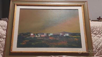 Quadro ad olio Vittorio Postiglione certificato