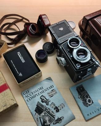 Rolleicord Va kit (manuali + accessori + rullini)