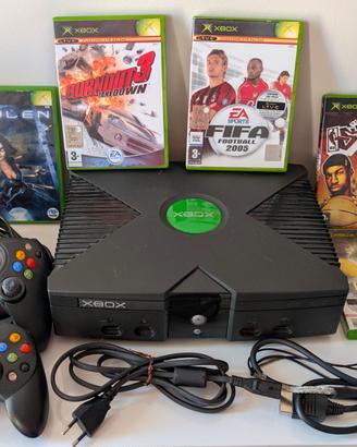 Xbox Classic + 5 giochi + 2 controller