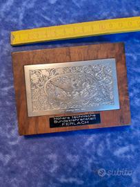 incisione su metallo con fagiani anno 1993