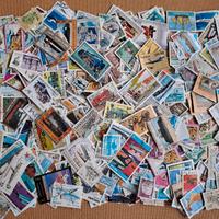 400 lotto Francobolli tema MEZZI DI TRASPORT