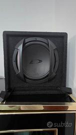 impianto audio sub+ampli+casse 3 vie+tweeter+cavi