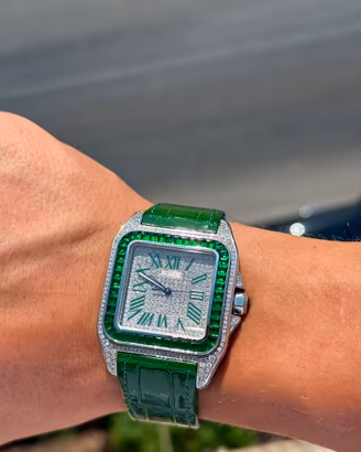 Cartier Santos 100 Costum green (negoziante)