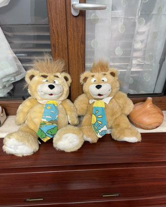 Coppia Peluche Ciro L’Orso Napoletano Vintage '90