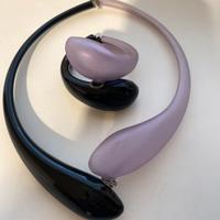 Collana e bracciale vetro murano