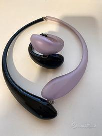 Collana e bracciale vetro murano