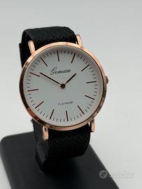 geneva quartz watch gold plated 40mm quartz