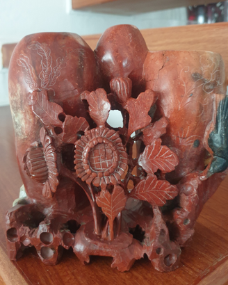 Scultura giapponese in corniola inizi 900