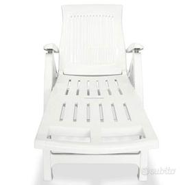 Sdraio\Lettino da esterno plastica bianca