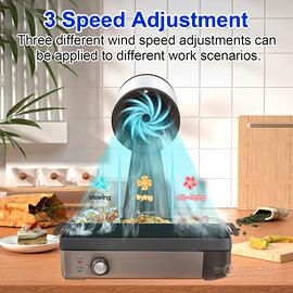 Cappa Aspirante Portatile AMZCHEF - Per Cucina, Barbecue E Hot Pot, 3 Velocità - Foto 7