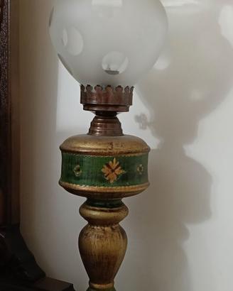 lampada da tavolo stile a petrolio anni 70 