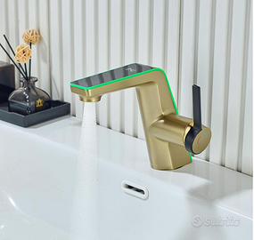 Rubinetto Bagno Oro Display Temp. NUOVO