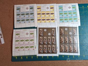 14 MINIFOGLI DI FRANCOBOLLI DI MALTA - 286