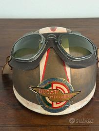 Casco AGV Vintage ducati anni 50 con occhialini