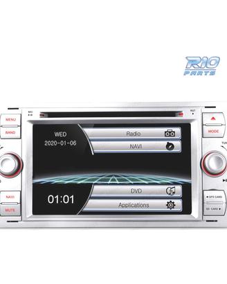 NAVIGATORE RADIO 7" PER FORD QUADRATA COLORE ARGE