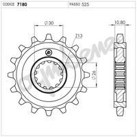 Pignone e corona Sunstar 367180R16 + 365088R42