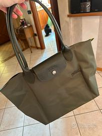 Borsa Longchamp media colore verde