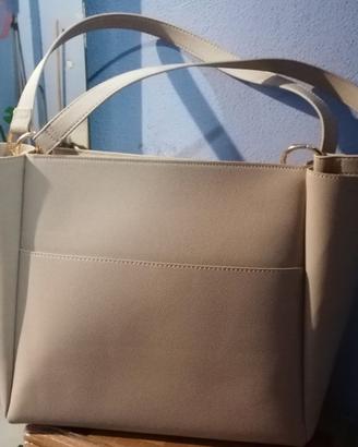 Borsa nuova color Beige/ tortora chiaro