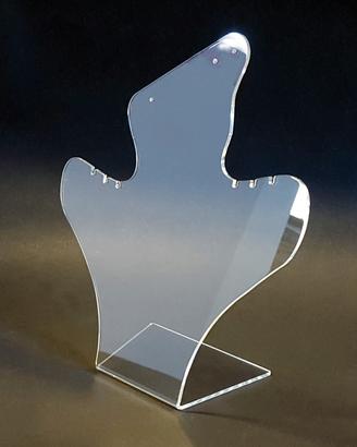 Espositore per orecchini e collane in plexiglass