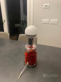 Lampada da tavolo retrò rossa