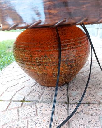 lampada da tavolo vintage anni 70 in ceramica 