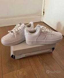 Nike Air Force 1 Uomo 43 Scarpe Bianche Moda Nuove