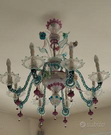lampadario murano Rezzonico del 1700 a 8 braccia