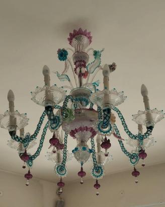lampadario murano Rezzonico del 1700 a 8 braccia