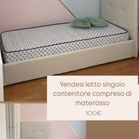 Letto singolo contenitore