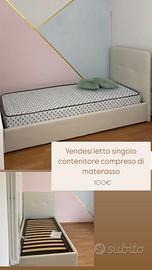 Letto singolo contenitore