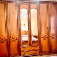 Camera fa letto completa in legno massello vintage