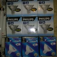 Stock 9 pezzi lampadine alogene Spot Philips e GE