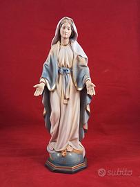 Statua 30 cm Madonna Immacolata legno Val Gardena