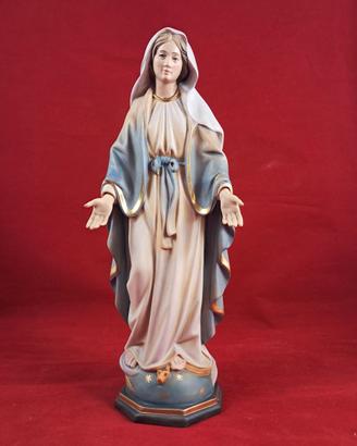 Statua 30 cm Madonna Immacolata legno Val Gardena
