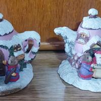 Due Casette di Babbo Natale - Decorazioni Natalizi