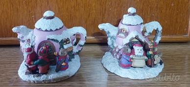 Due Casette di Babbo Natale - Decorazioni Natalizi