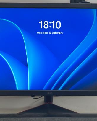 Monitor LG 24” ultragear da gaming 144 Hz FULL HD