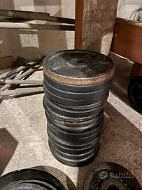 Disco dischi decathlon domyos pesi in ghisa 28 mm