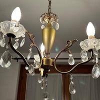 lampadario soffitto cristalli