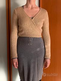 Scalda cuore incrociato color oro