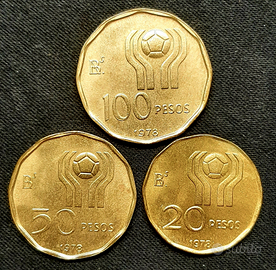 Argentina 1978 20-50-100 pesos