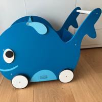 Balena portagiochi primi passi Rocket Baby